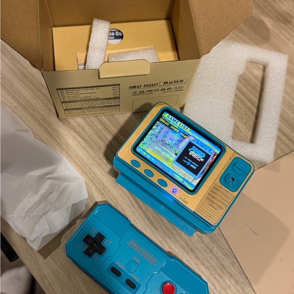Adidas Retro Console - Teal and Gold